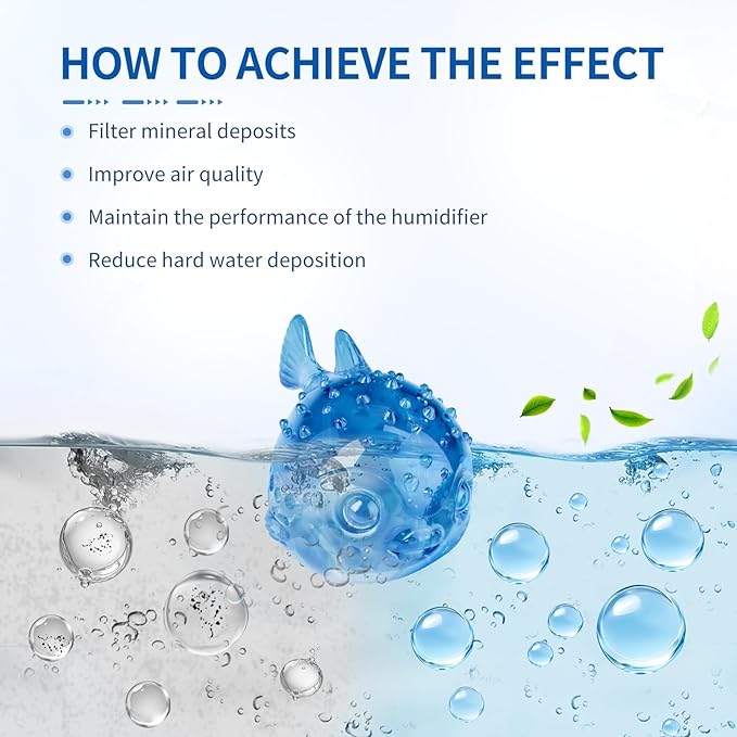 Humidifier Cleaning Fish 12-Pack: Demineralization Cartridge to Purifier Water - Image 5
