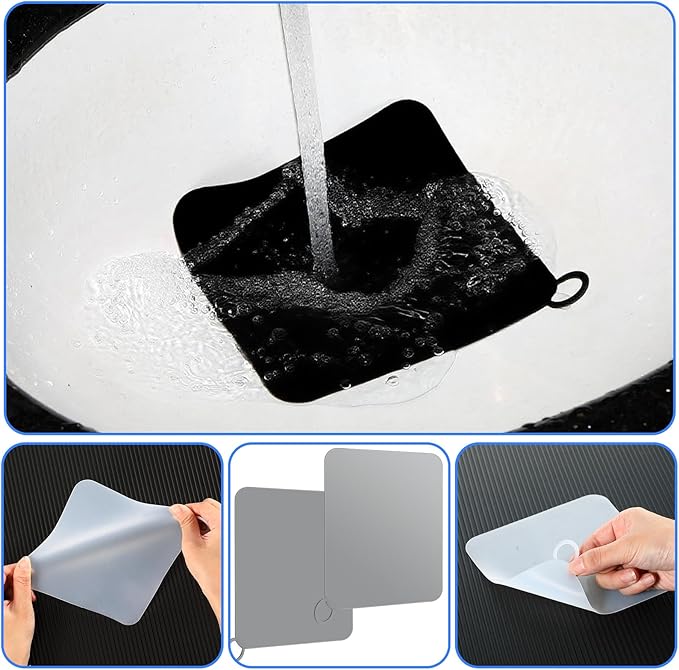 Yinkin 6 Pcs Drain Covers to Keep Bugs Out Silicone Shower Floor Tub Stoppers - Image 4
