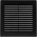 6" x 6" Square Air Vent Cover – Black Plastic Vent Deflector by Unknown