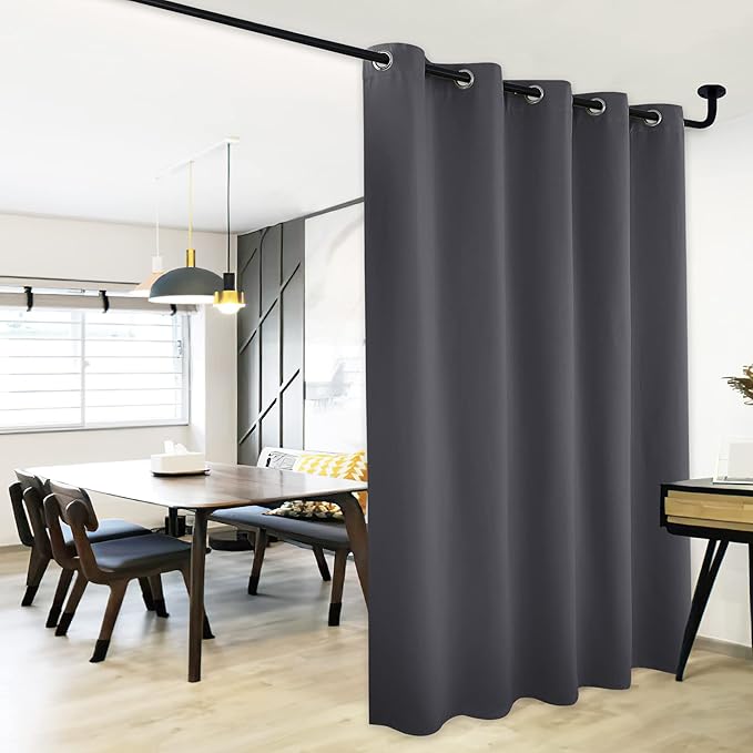 NICETOWN Sliding Door Curtains, Wide Thermal Blackout Patio Door Curtain Panel - Image 6