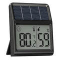 Digital Indoor Thermometer & Hygrometer, Light Powered Solar Indoor Temperature by BaldrInc