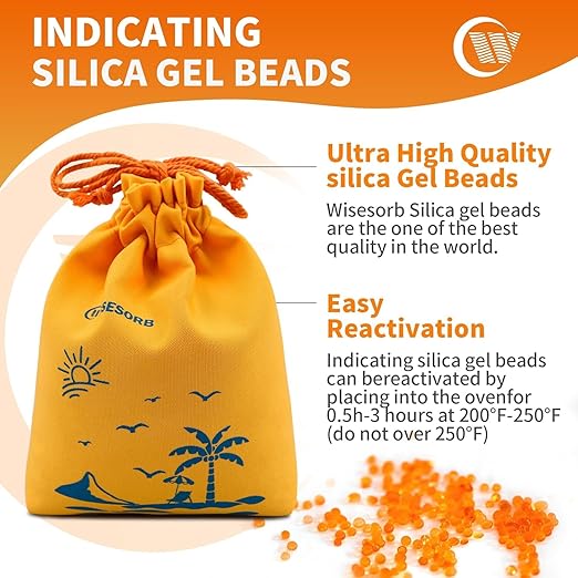 2X 1000 Gram Reachargeable Silica Gel Beads - Image 2