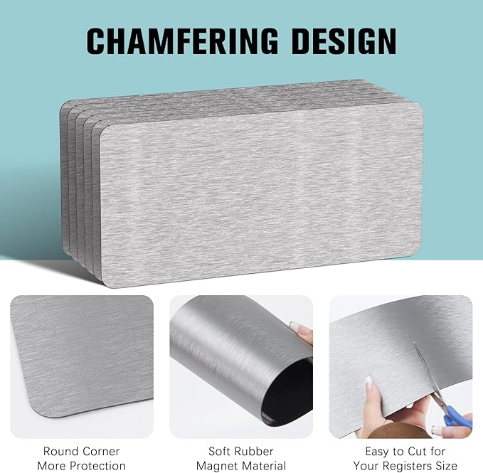 6 Pack Magnetic Vent Covers 5.5"x12", Magnet Cover - Image 5