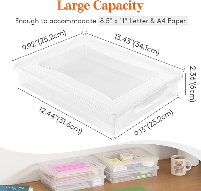 Lifewit 8 Pack Plastic Multi-Purpose Storage Box - Image 2