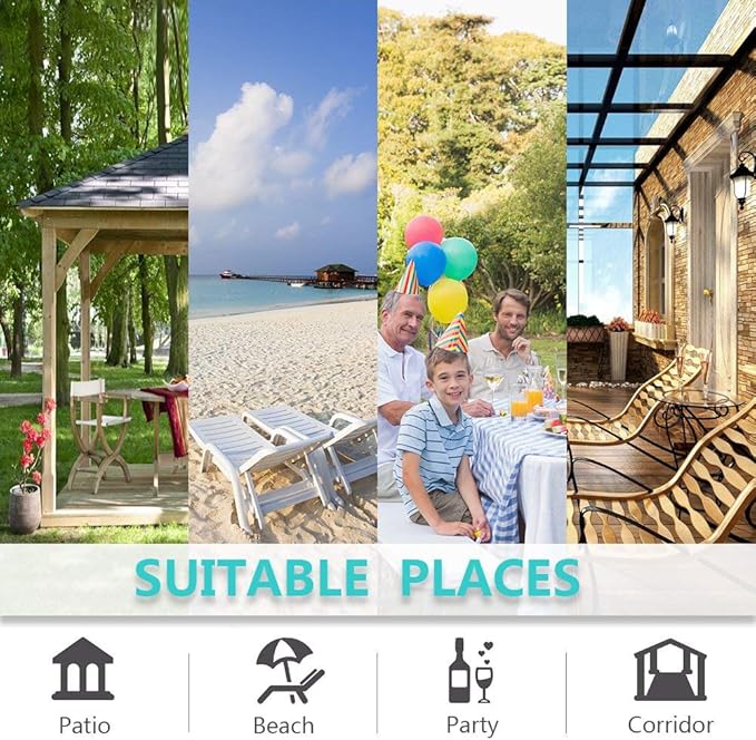 RYB HOME Outdoor Curtains for Patio Waterproof Tab Top Block Sunlight Thermal - Image 9