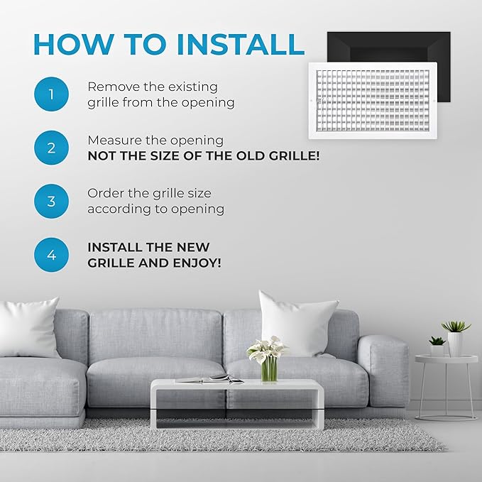 Aluminum 18 x 10 Inch Air Vent Covers Wall AC Grille – Premium Register Vent - Image 6