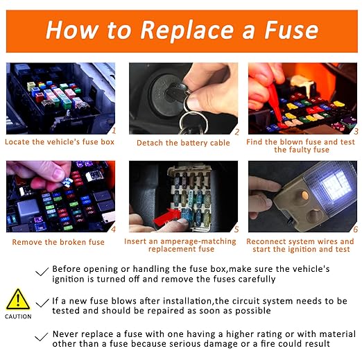 Auto Car Standard Blade Fuses Assortment Kit – 30Pcs Standard Fuse - Image 7