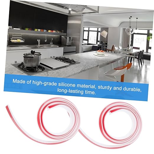 3pcs Water Retaining Strip Self-Adhesive Bathroom Kitchen Barrier Seal - Image 2