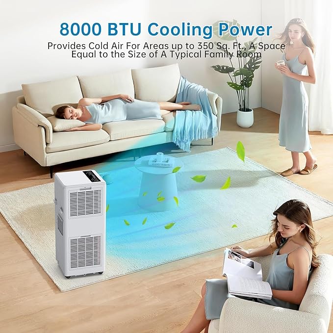 8000 BTUs Portable Air Conditioner - Image 3