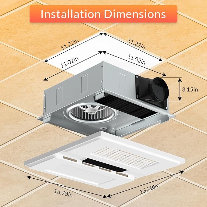 1800W Bathroom Exhaust Fan - Image 5