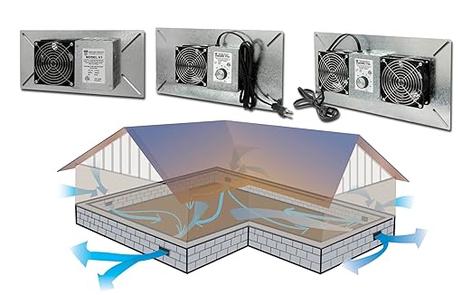 Tjernlund V2D Underaire Crawlspace Ventilator Fan Moisture Reducing 220 CFM - Image 6