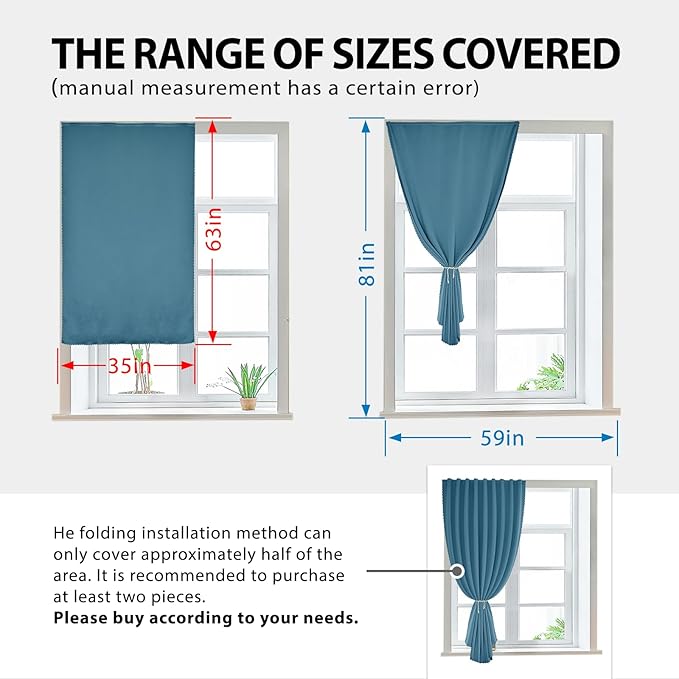 Magic Tape Stick on Portable Curtains - Image 3