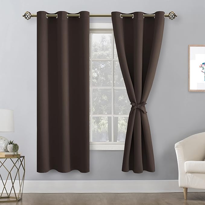 Hiasan Blackout Curtains for Bedroom, 38 x 63 Inches Length - Image 2