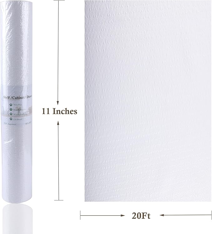 Cabinet Shelf Liner 11 Inch Wide X 20 Ft Non-Adhesive Non-Slip Drawer Liner - Image 7