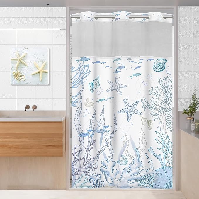 Small Stall No Hook Shower Curtain by TWLSNCD
