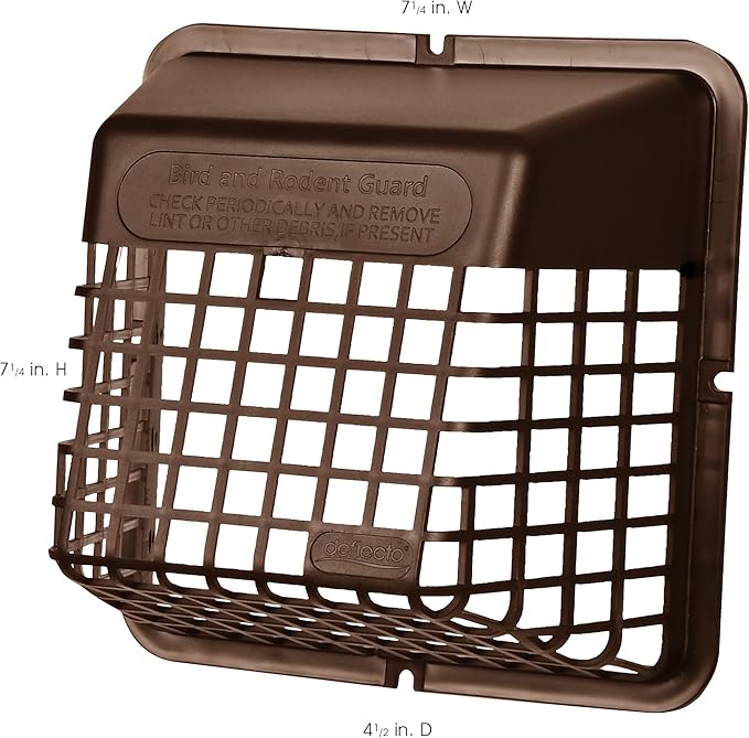 Deflecto Universal Bird Guard Dryer Vent Cover, - Image 5