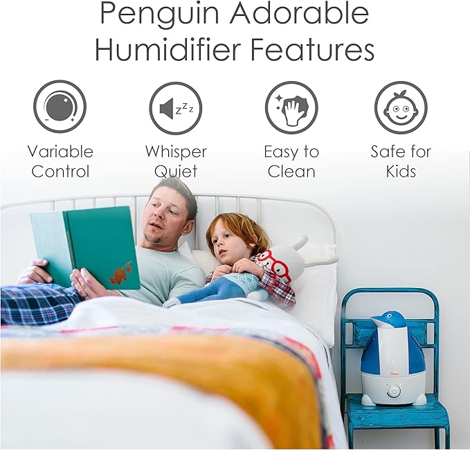 Crane Animal Humidifier for Bedroom, 1 Gal. Cool Mist Humidifier for Baby - Image 2