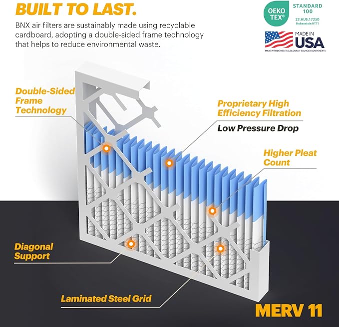 BNX TruFilter 24x30x1 Air Filter MERV 11 - Image 4
