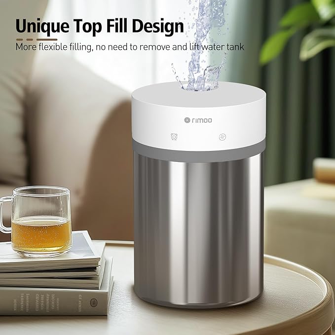 Stainless Steel Humidifier, 4L Ultrasonic Cool Mist Humidifiers - Image 6