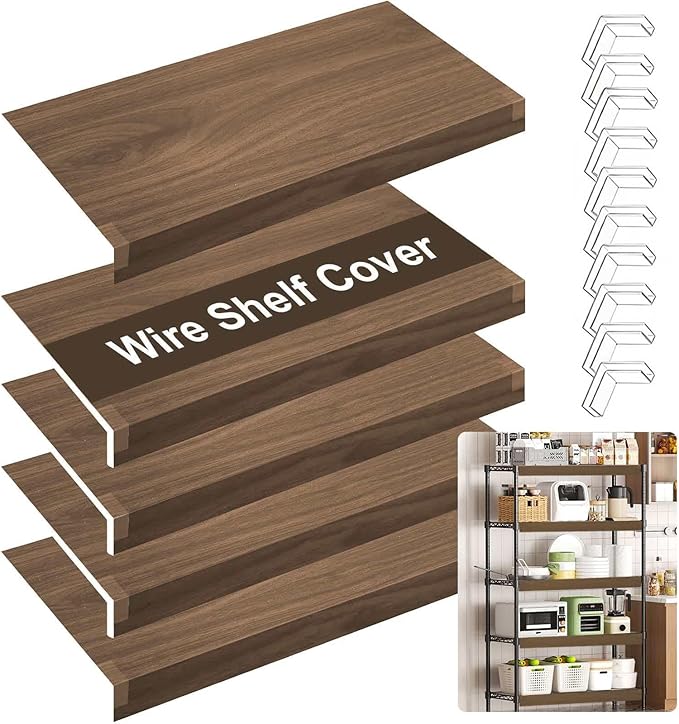 5PCS Wire Shelf Covers for Pantry, 33 X 12 in PVC Wire Rack Covers for Shelves by Unknown