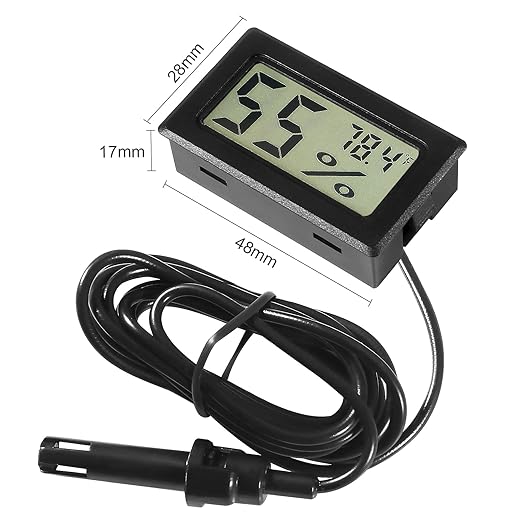 2Pcs TPM-10 Digital Mini Hygrometer Thermometer Gauge - Image 2