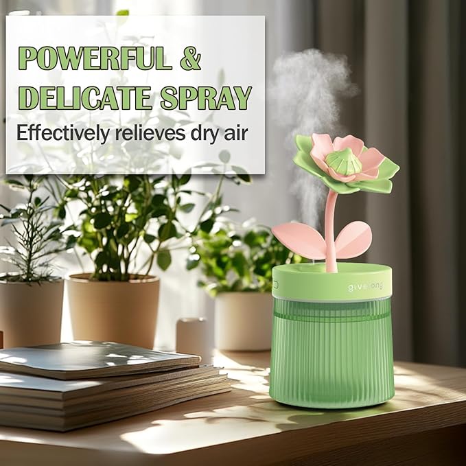 Cute Mini Humidifier 320mL Cool Mist Humidifie mute - Image 6