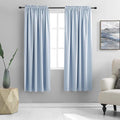 DONREN Dream Blue Living Room Curtain Panels, Energy Saving Thermal Insulated by DONREN