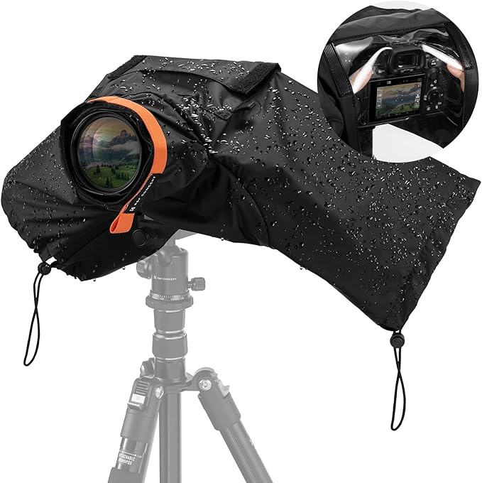K&F CONCEPT Professional Camera Rain Cover, Waterproof Raincoat by KFCONCEPT