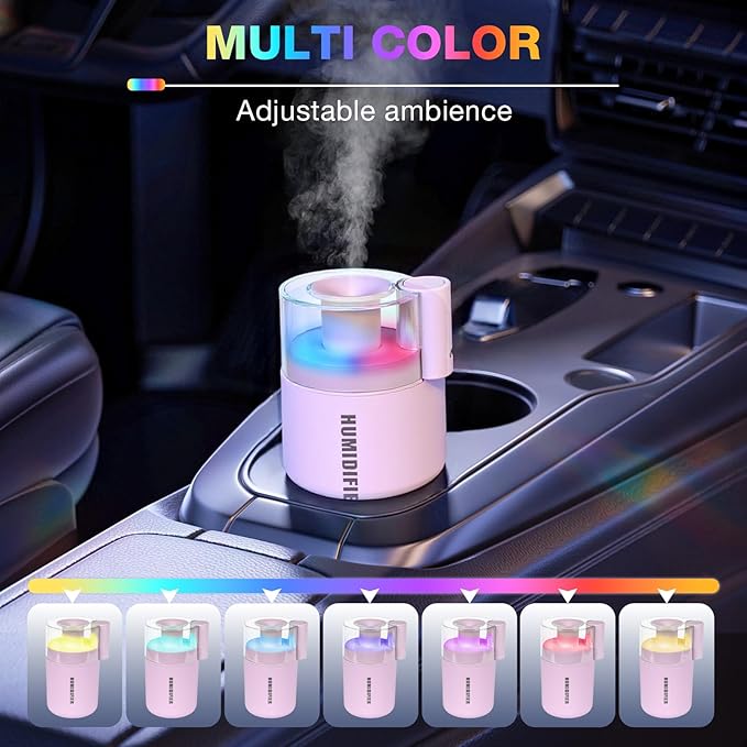 Portable Mini Humidifier, 180ml USB Cool Mist Small Humidifiers - Image 3