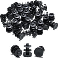 3/8" Plastic Hole Plugs Black -Round Chair Leg Caps, Flush Mount Pipe Plugs by EASYEAH