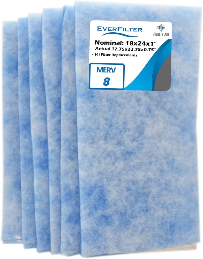 18x24x1 Air Filter MERV 8 Filter Media Replacements only, HVAC AC Furnace Air by PurityAir