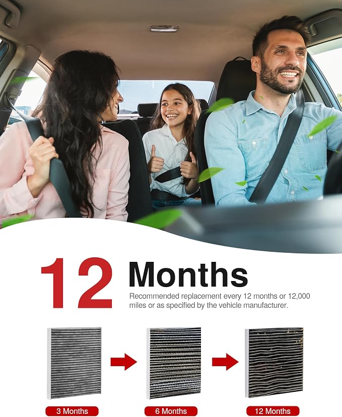 Puroma Cabin Air Filter with Activated Carbon, Replacement - Image 5
