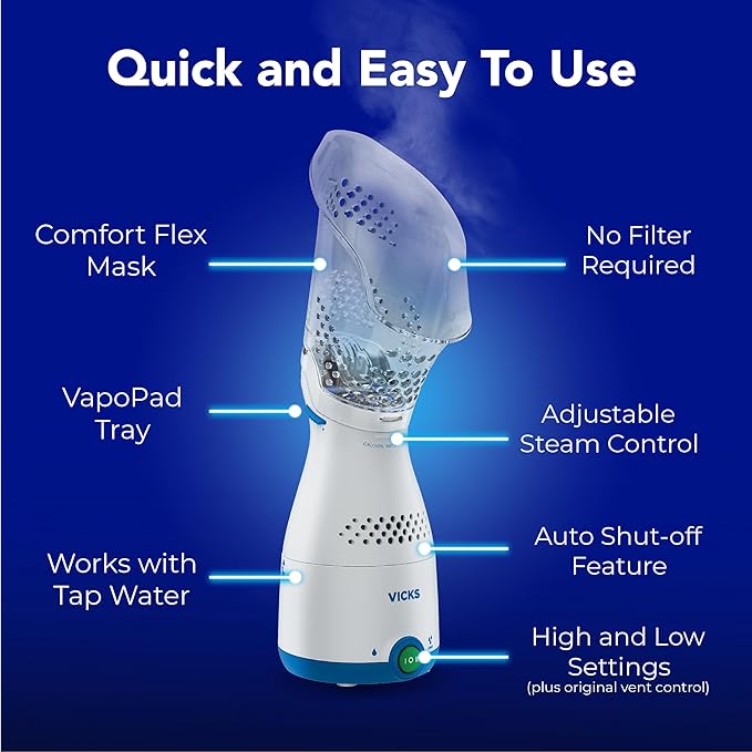 Vicks Sinus Inhaler, New & Improved Non-Medicated Steam Inhaler - Image 3