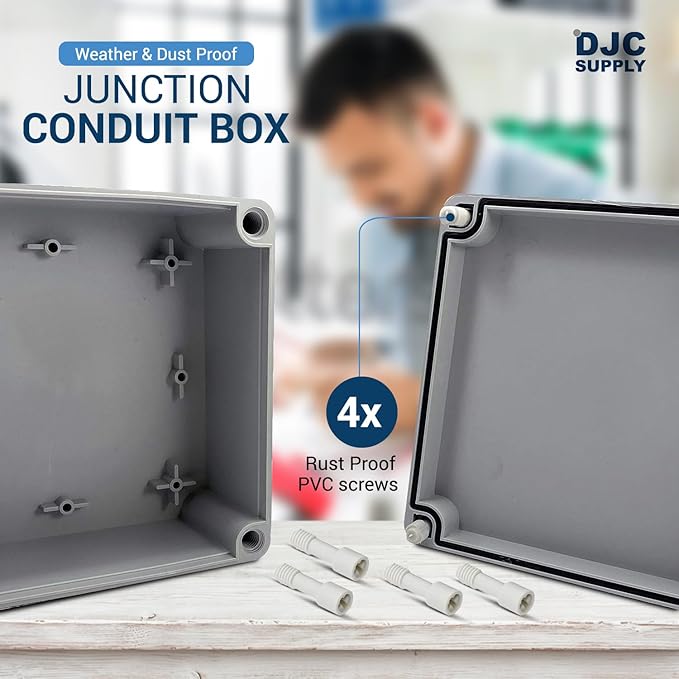 Co. 4" x 4" x 2.4" Weather & Dust Proof PS Plastic Junction Conduit Box - Image 8