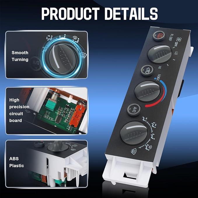 A/C Heater Control Panel with Rear Window Defogger - Image 4