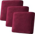H.VERSAILTEX Velvet Stretch Couch Cushion Cover Plush Cushion Slipcover by HVERSAILTEX
