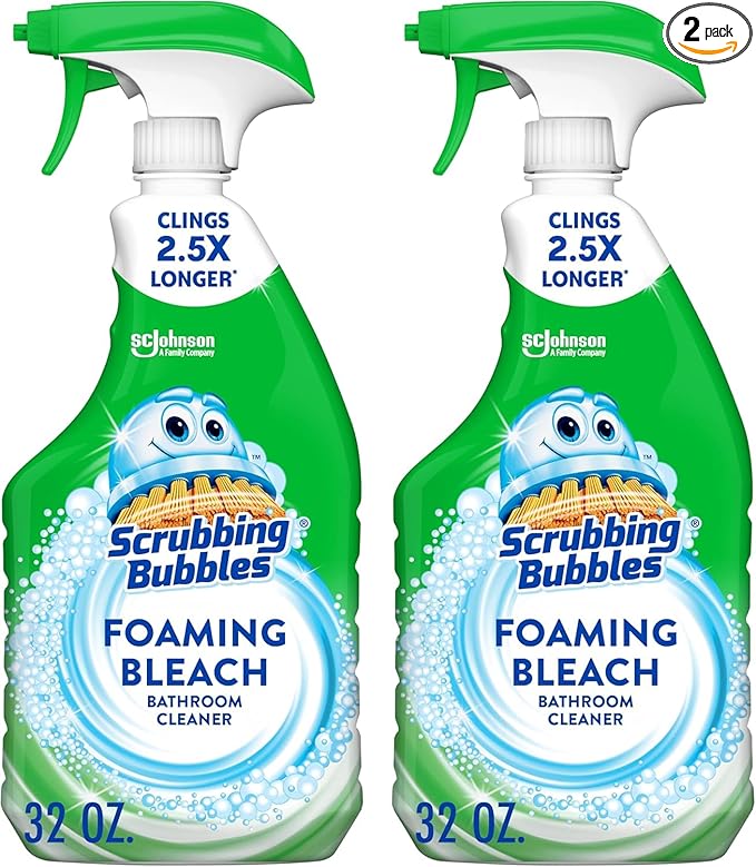 Scrubbing Bubbles Foaming Bleach Bathroom and Shower Cleaner Disinfectant Spray by ScrubbingBubbles