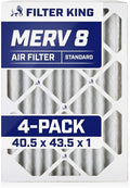 Filter King 40.5x43.5x1 Air Filter | 4-PACK | MERV 8 HVAC Pleated A/C Furnace by FilterKing