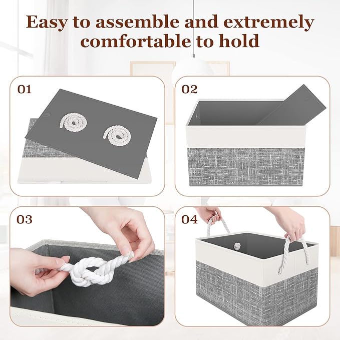 Storage Bin, Collapsible Storage Basket - Image 4
