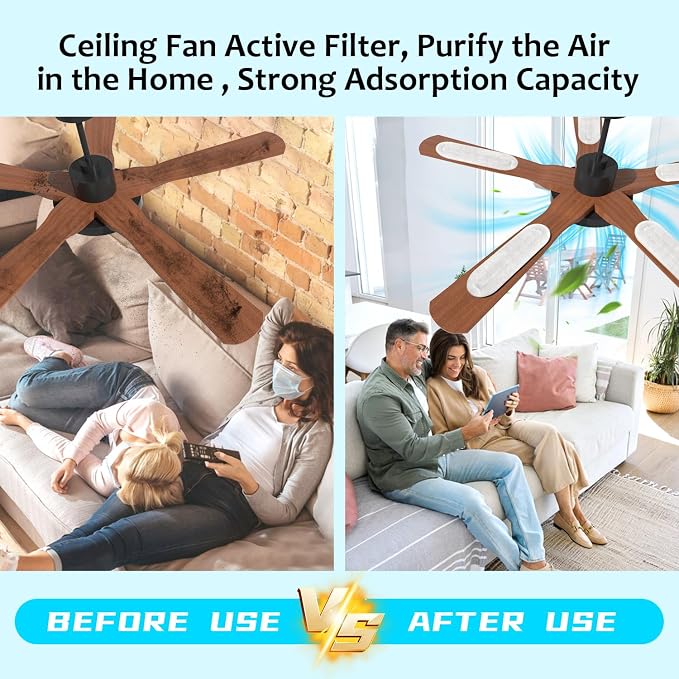 2026 Upgrade 10pcs Ceiling Fan Filters - Image 2