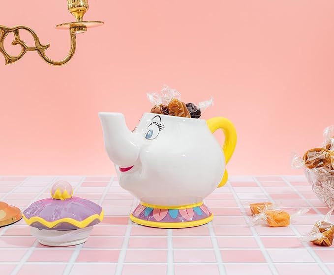 Silver Buffalo Disney Beauty and the Beast Mrs. Potts Teapot 3D Sculpted - Image 10