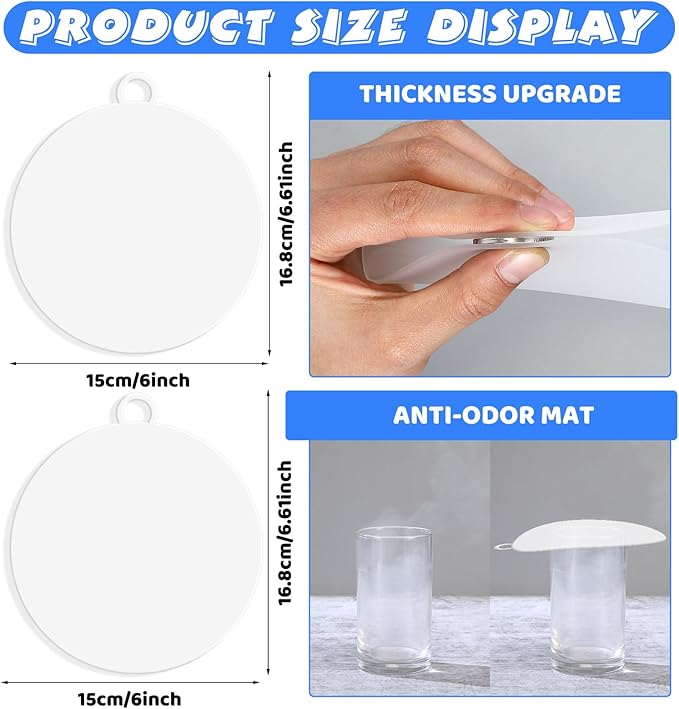 Yinkin 6 Pcs Drain Covers to Keep Bugs Out Silicone Shower Floor Tub Stoppers - Image 2