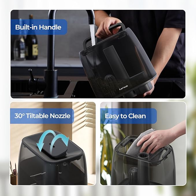 Top Fill Humidifiers for Bedroom, 4.0L Tank Cool Mist Humidifiers for Large Room - Image 7