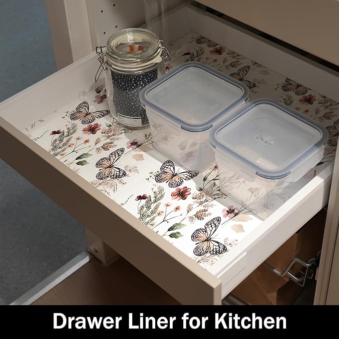 Floral Shelf Liners 16IN x 10FT Non Adhesive and Strong Non-Slip Shelf and - Image 3