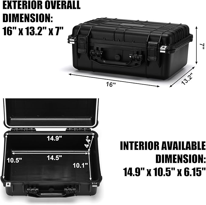 Mayouko 16" Waterproof Plastic Toolbox - Image 2