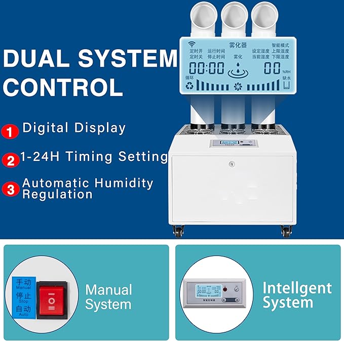 Ultrasonic Industrial Agricultural Humidifer 21L/H Stainless Steel Smart - Image 5