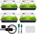 Seed Starter Tray with Grow Light, 192-Cell Seed Starter Kit, Seedling Starter by Ryscam