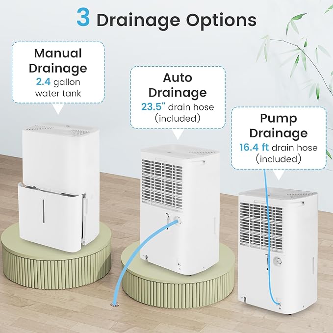 DORTALA 150 Pints Dehumidifier for 7000 Sq.Ft Large Rooms, Home Dehumidifier - Image 5