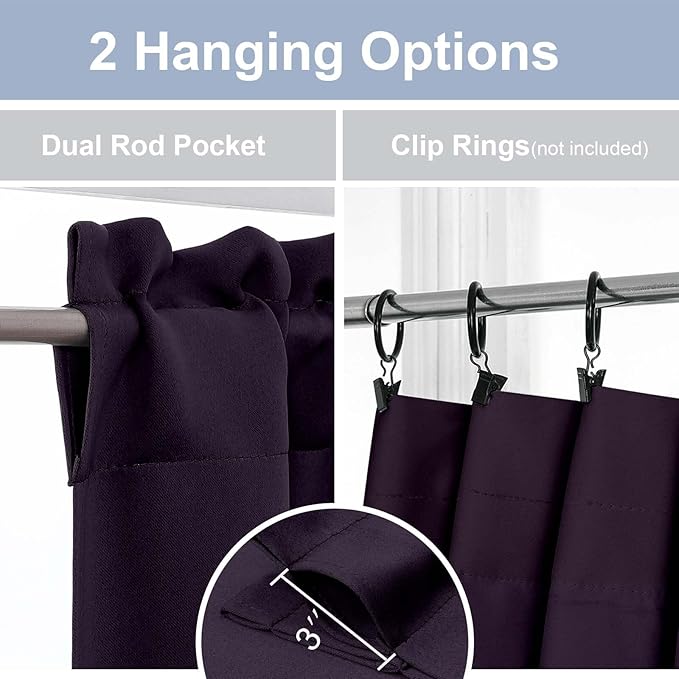 Chyhomenyc Short Kitchen Curtains 30 Inch Length, Small Kitchen Curtain Rod - Image 5