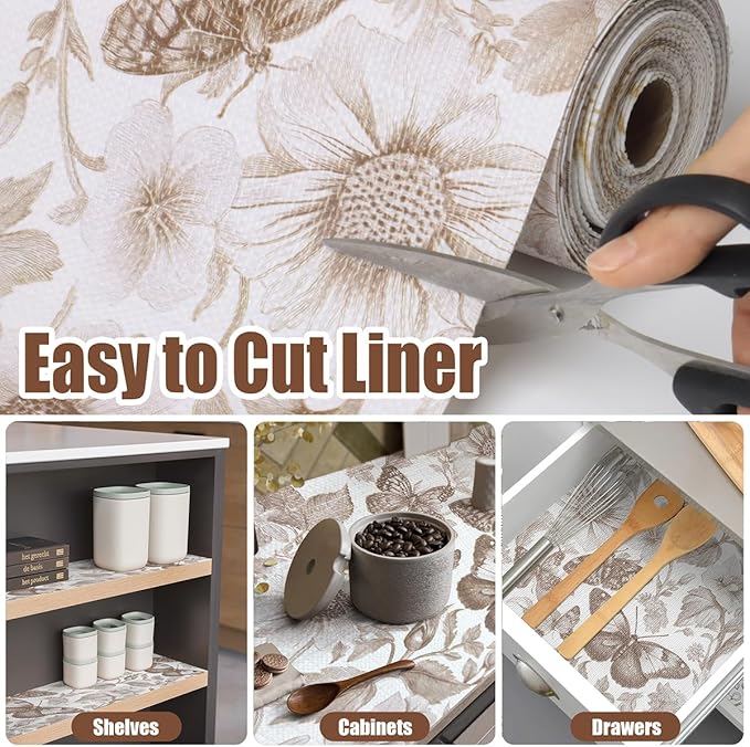 Drawer and Shelf Liner for Kitchen Cabinets, Non-Adhesive Cabinet Liner - Image 4